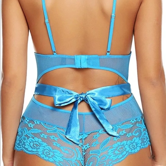 🎉 3/$15 LAST ONE Avid Love blue teddy lingerie - Picture 2 of 8